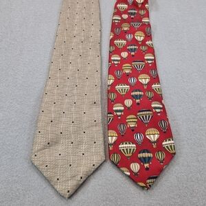 Set Of Brooks Brothers 100% Silk And Perry Ellis Tie